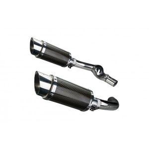 Delkevic slip-on kit Round Carbon 200mm - CBR1000F (1987-1999)