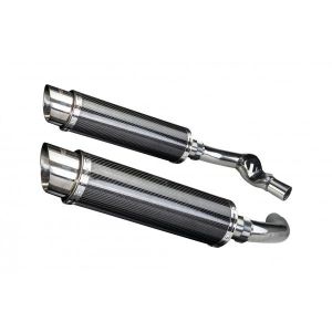 Delkevic slip-on kit Round Carbon 350mm - CBR1000F (1987-1999)