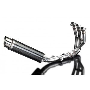 Delkevic volledig systeem Round Carbon 350mm - Street Triple 675 (2013-2016)