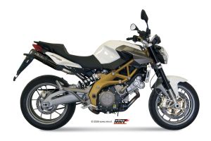 MIVV Slip-On SUONO RVS ZWART APRILIA SHIVER 750 2008-2016