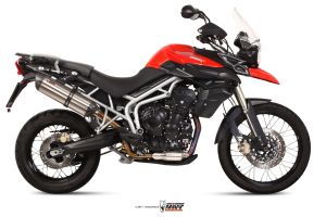MIVV Slip-On SUONO RVS TRIUMPH TIGER 800 XC / XR / XRx / XCx / XRT / XCA 2011-2016