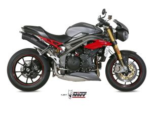 MIVV Slip-On SPEED EDGE RVS TRIUMPH SPEED TRIPLE 2016-2017