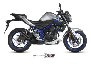 MIVV Slip-On DOUBLE GUN RVS YAMAHA MT-03 2016 >