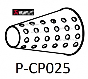Akrapovic db-killer P-CP025 (voorzijde) 60mm