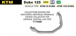 Arrow Racing collector voor KTM Duke 125 2021-2022