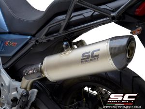SC-Project uitlaat Oval voor MOTO GUZZI V85 TT 2019-2020