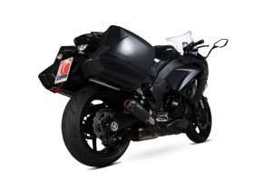 Scorpion Slip-On Red Power RVS zwart voor Kawasaki Z1000 SX