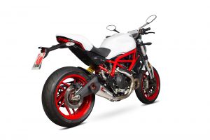Scorpion Slip-On uitlaat Serket Taper RVS voor Ducati Monster 797 / 797 +