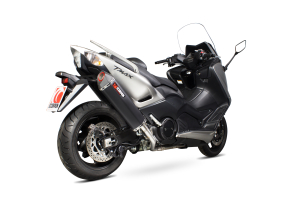 Scorpion Volledig systeem Serket Parallel RVS zwart voor Yamaha T-Max 530
