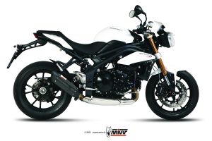 MIVV Slip-On SUONO RVS TRIUMPH SPEED TRIPLE 2011-2015