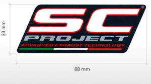 Hittebestendige sticker SC-Project 88 x 33 mm