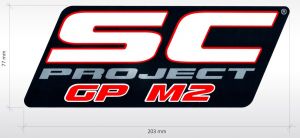 Hittebestendige sticker SC-Project 203 x 77 mm GP M2