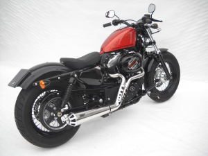Zard RVS Conisch/Ronde volledig systeem 2-1 Harley Davidson Sportster 883 & 1200 2014-2016