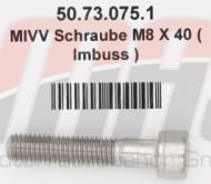 MIVV bout M8 x 40 inbus RVS 50.73.075.1
