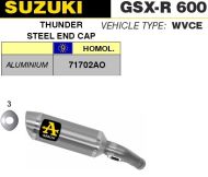 Arrow Slip-on 71702AO voor oa Suzuki GSX-R 600 750 i.e. 2006 2007