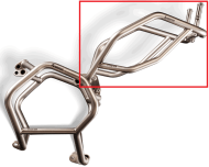 BMW R 1250 GS - Titanium Beschermbeugelset boven 2019-2023 ->