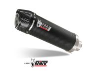 MIVV Bolt-On GP Carbon met carbon endcap SUZUKI GSX-R 600 en GSX-R 750 2004-2005