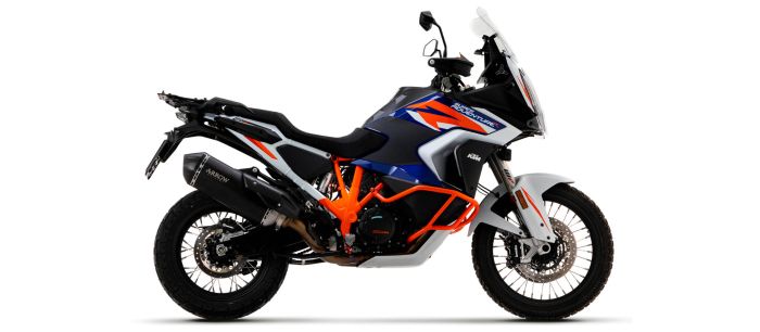 titanium zwarte uitlaat KTM 1290 SuperAdventure S/R 2021-2024
